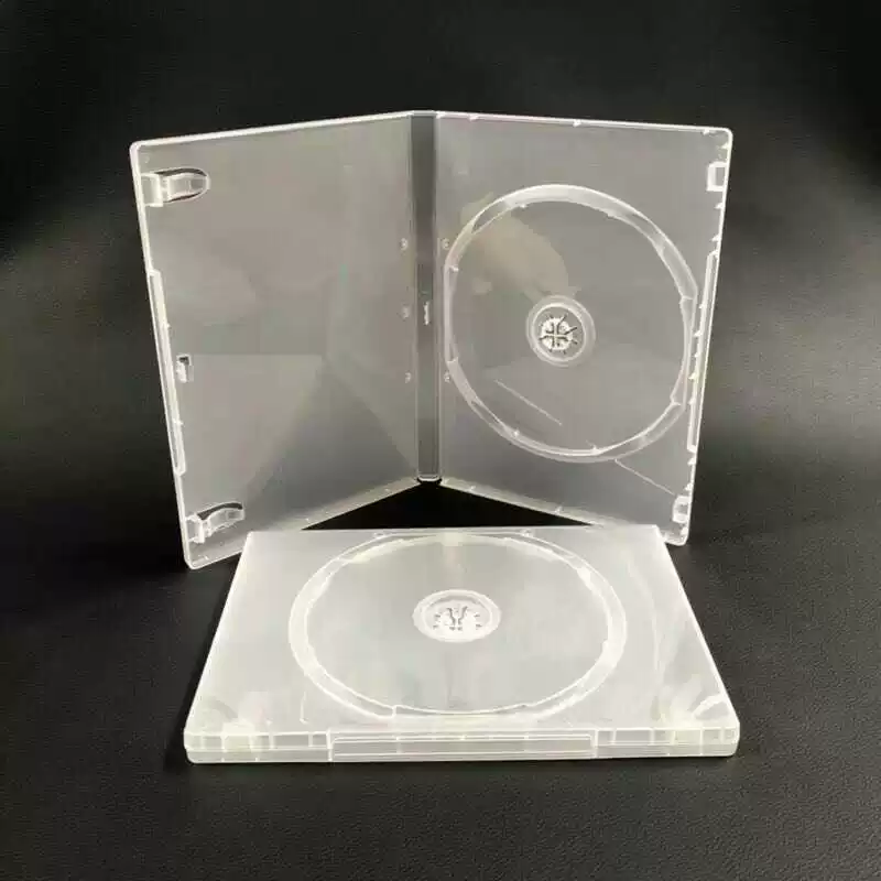 Утолщённый 14 % DVD коробка пластик CD коробка может быть покрыта прозрачной крышкой ｜ Молочно-белая одна тарелка/двойная тарелка