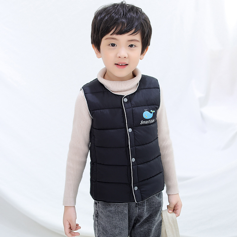 Chaleco de algodón para niños Chaleco de algodón ligero para niños Chaleco cálido para niñas Chaleco de bebé medio y grande niños Otoño e Invierno ropa exterior