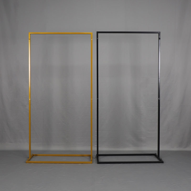 Señales de boda transfronterizas estantes de flores estantes de exhibición cuadrados arcos fiestas de cumpleaños fiestas de compromiso adornos tarjetas de bienvenida de hierro forjado