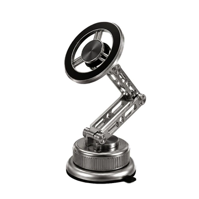 2026 New Magnetic Phone Holder, Vacuum Adsorption Car Navigation Mount, a Must-Have for Secure In-Car Use, with Rotating Suction Cup (Car phone holder) - flagship-gunmetal-model-adjustable-pressure-with-a-twist-washable-and-reusable-seamless-installation-rock-solid-stability-resin-suction-cup