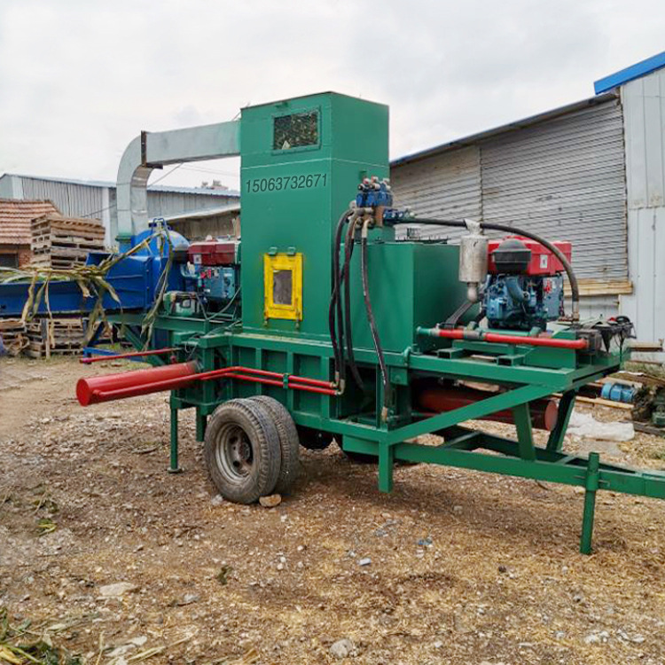 青贮玉米秸秆打包机 芦苇草粉碎打包机 称重打包装袋机