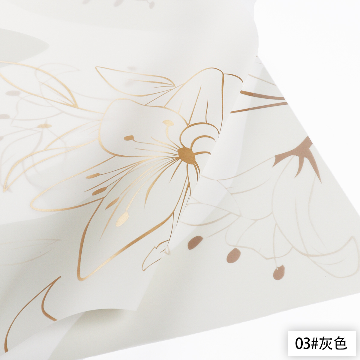 Suministro directo de fábrica nuevo papel de embalaje de flores Ouya papel flor bronceado artesanía color rico y moda