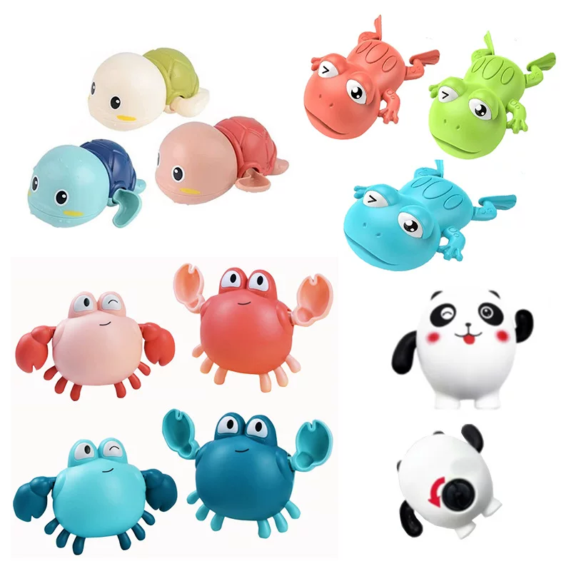 Заводная игрушка для игры в воде в ванне, лягушка