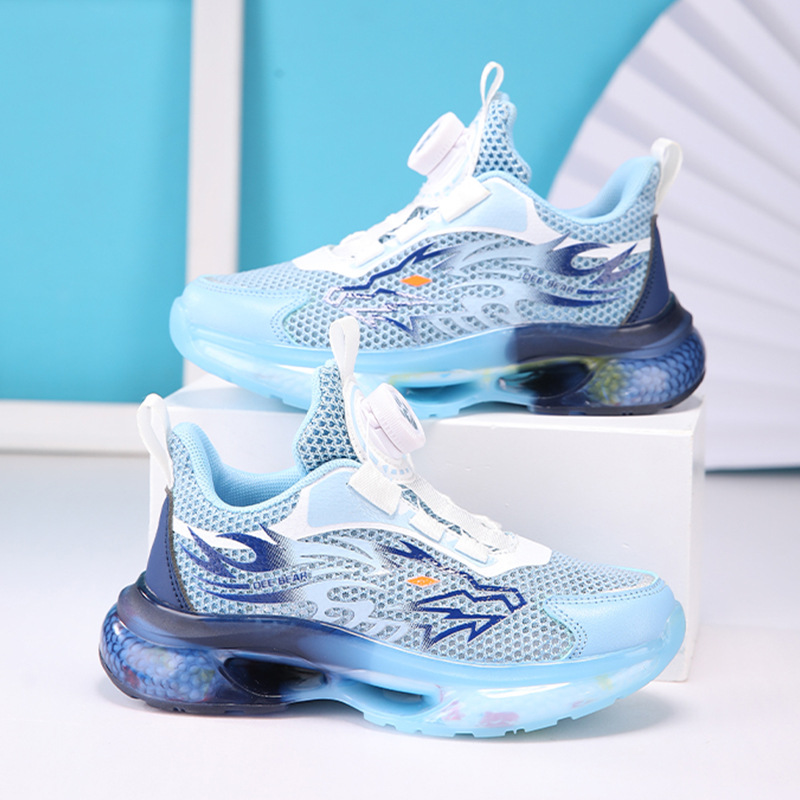 Zapatos para niños, zapatos deportivos para niños 2025 nuevos zapatos de malla hueca transpirables de verano, zapatos para correr de una sola red para niños