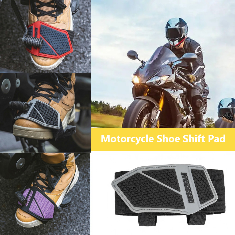 Cross-Border Motorcycle Shoe Cover, Gear Shift Cover, Anti-Slip Riding Shoe Protector, Rubber Gear Lever Protective Shoe Cover, Widened, Anti-Scratch, Wear-Resistant