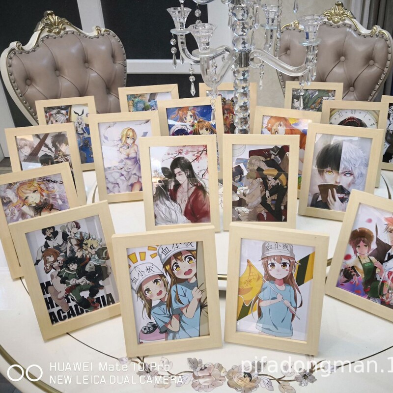 7inch Photo Frame Anime Wood Wooden Photo Frame Joan of Arc Poem Group