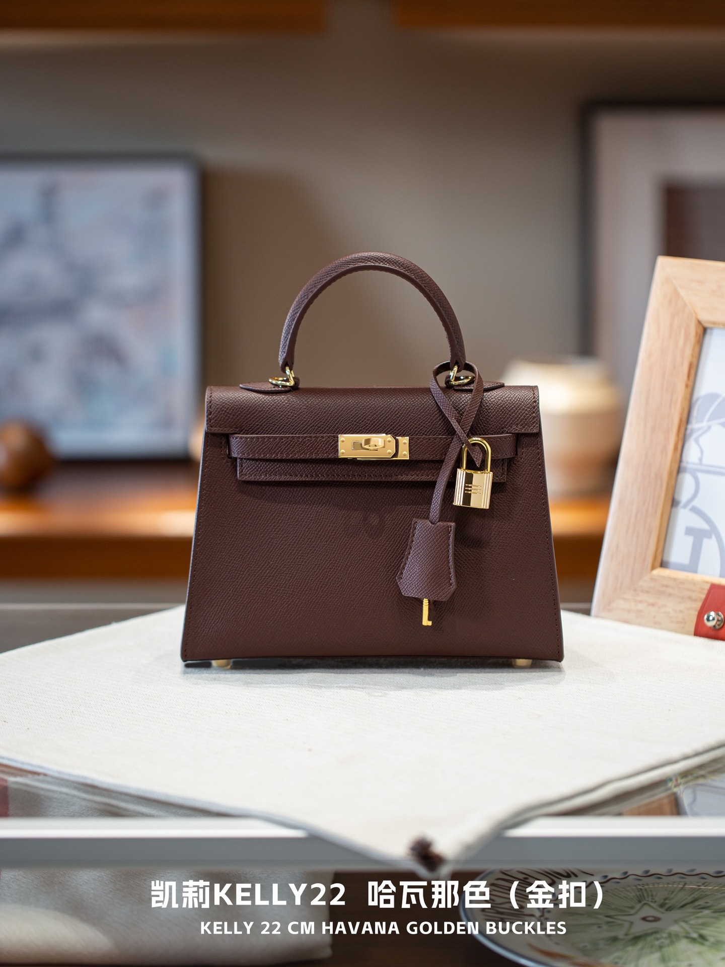 Bolso Kelly mini de cuero genuino, nuevo 2025, para mujer, versátil, al por mayor