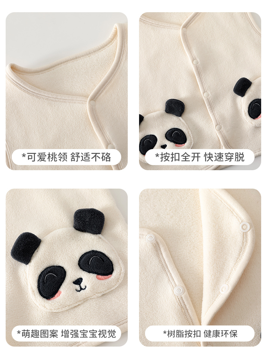 Baby chaleco de invierno y otoño clase A chaleco de pelusa para bebés engrosado calentamiento cardigan sin mangas chaleco de hombros para bebés