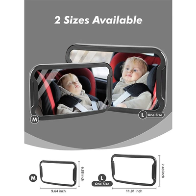 Cross-border hot sale car interior Large field of view rear view auxiliary mirror