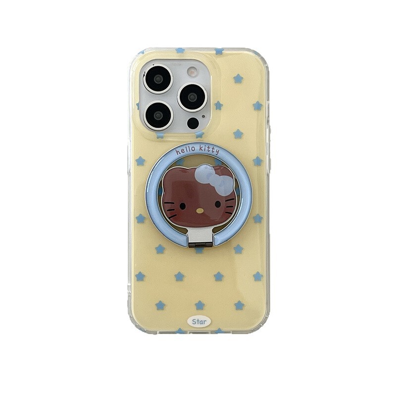 蓝色星星Kitt猫磁吸支架适用iPhone17苹果16ProMax/15/14手机壳新|undefined