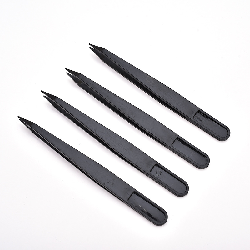 供应防静电塑料镊子 钻石画点钻 直头镊子方钻夹子工具厂家批发