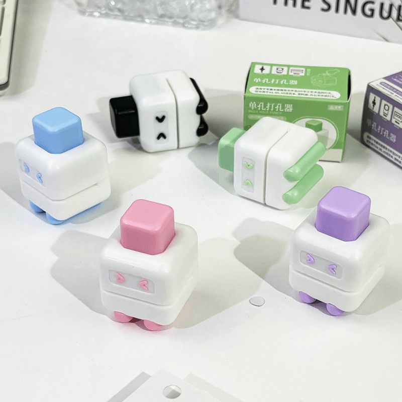 Student Learning Punch Mini Small Punch Ring Hole Loose-Leaf Book Punch Notebook Perforation Machine