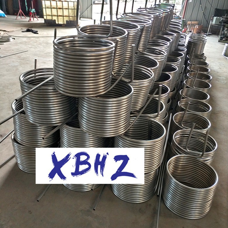 厂家加工激光冷水机盘管不锈钢盘管自酿啤酒冷却管饮料盘管蒸发器