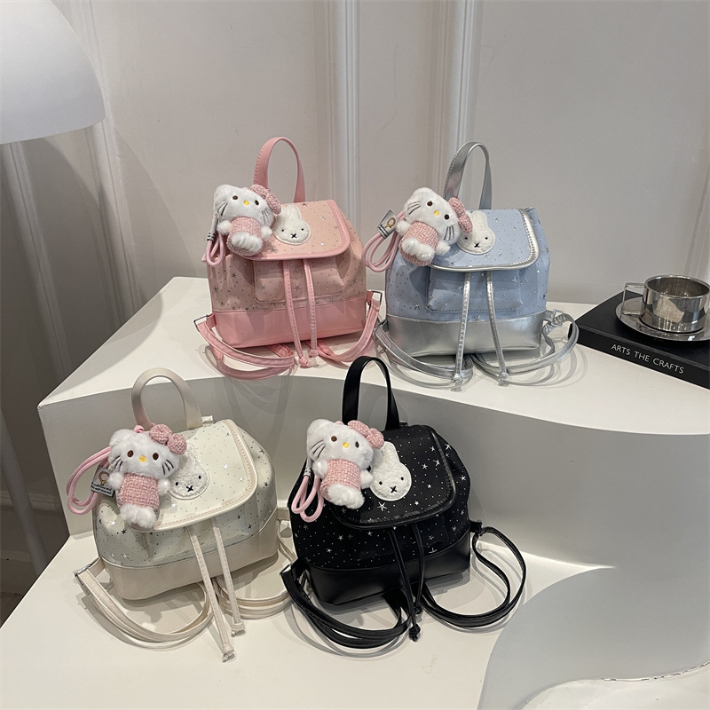 Mochila de moda coreana encantadora para mujeres verano 2026 nicho postres diarios bolsas escolares de estudiantes mochila versátil