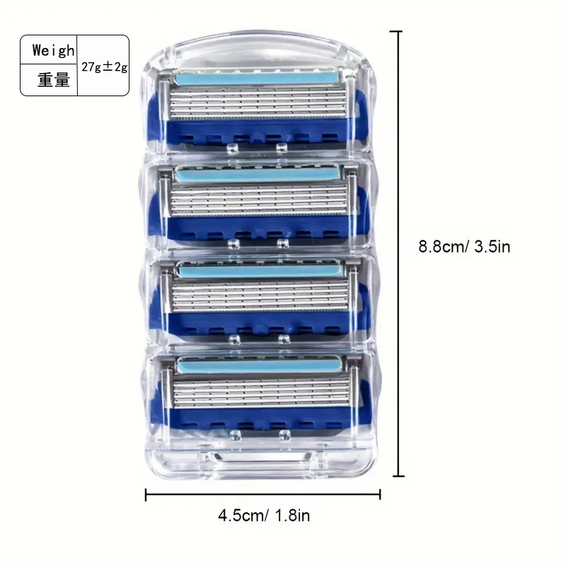 in stock wholesale foreign trade black five-layer manual razor blade 5-layer razor men's manual razor 5-layer cutter head