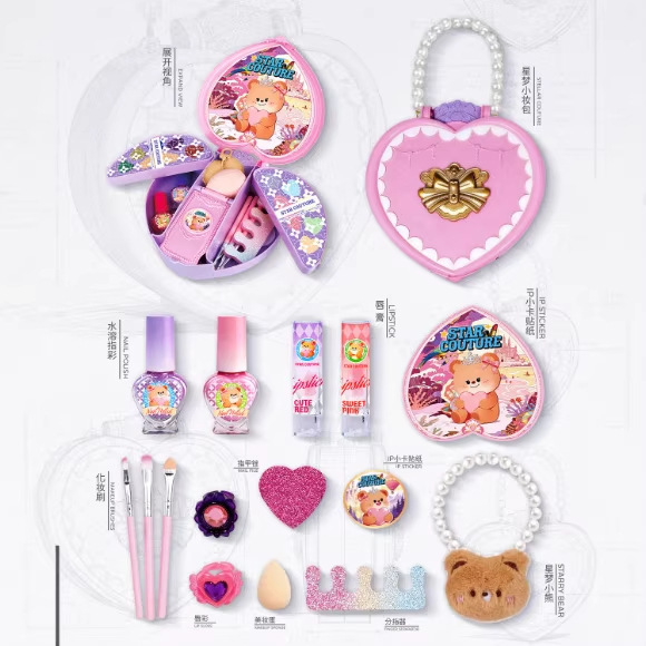 Cross-Border Hot-Selling Children's Cosmetics Set, Princess and Hunting Girl Group, Various Pretend Play Dress-Up Accessories, Girls' Toys