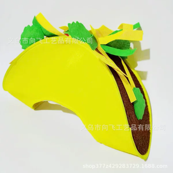Burrito Hat Yellow Hat Holiday Hat Mexican Hat Hamburger Hat