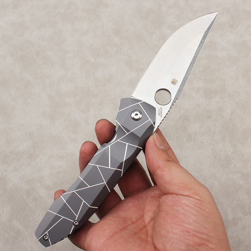 跨境热销spyderco蜘蛛C199折叠刀随身便携迷你小刀野外求生防身刀|undefined