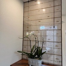 风水帘可升降卷帘阳台客厅玄关屏风装饰软隔断门帘麻布艺遮挡挂帘