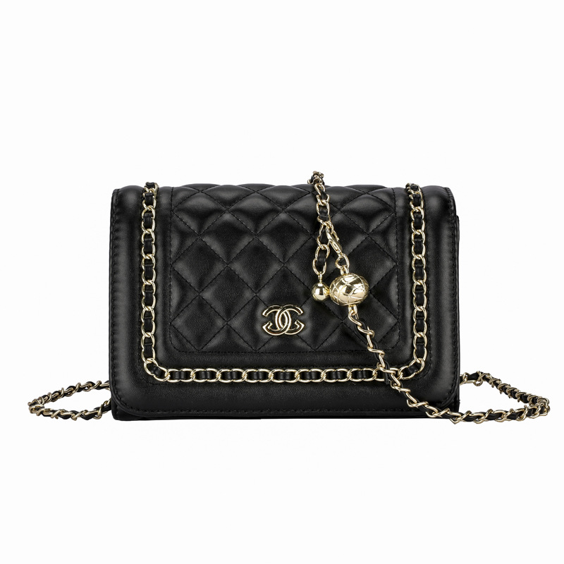 Transfronterizo Chanel estilo rombo cadena pequeña bolsa cuadrada para las mujeres 2022 Otoño e Invierno nueva moda textura hombro bolsa de mensajero