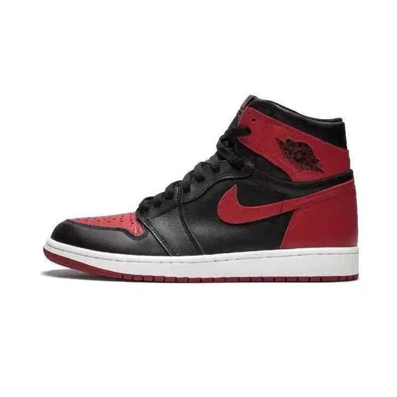 Aj1 pure original high top-black and red prohibited