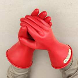 500V电工低压防护手套带电作业乳胶手套0级电力辅助绝缘手套