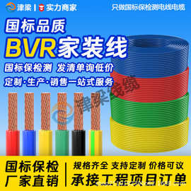 国标纯铜BVR家装绝缘电源线2.5/4/6/10/16平方电线开关插座电缆线