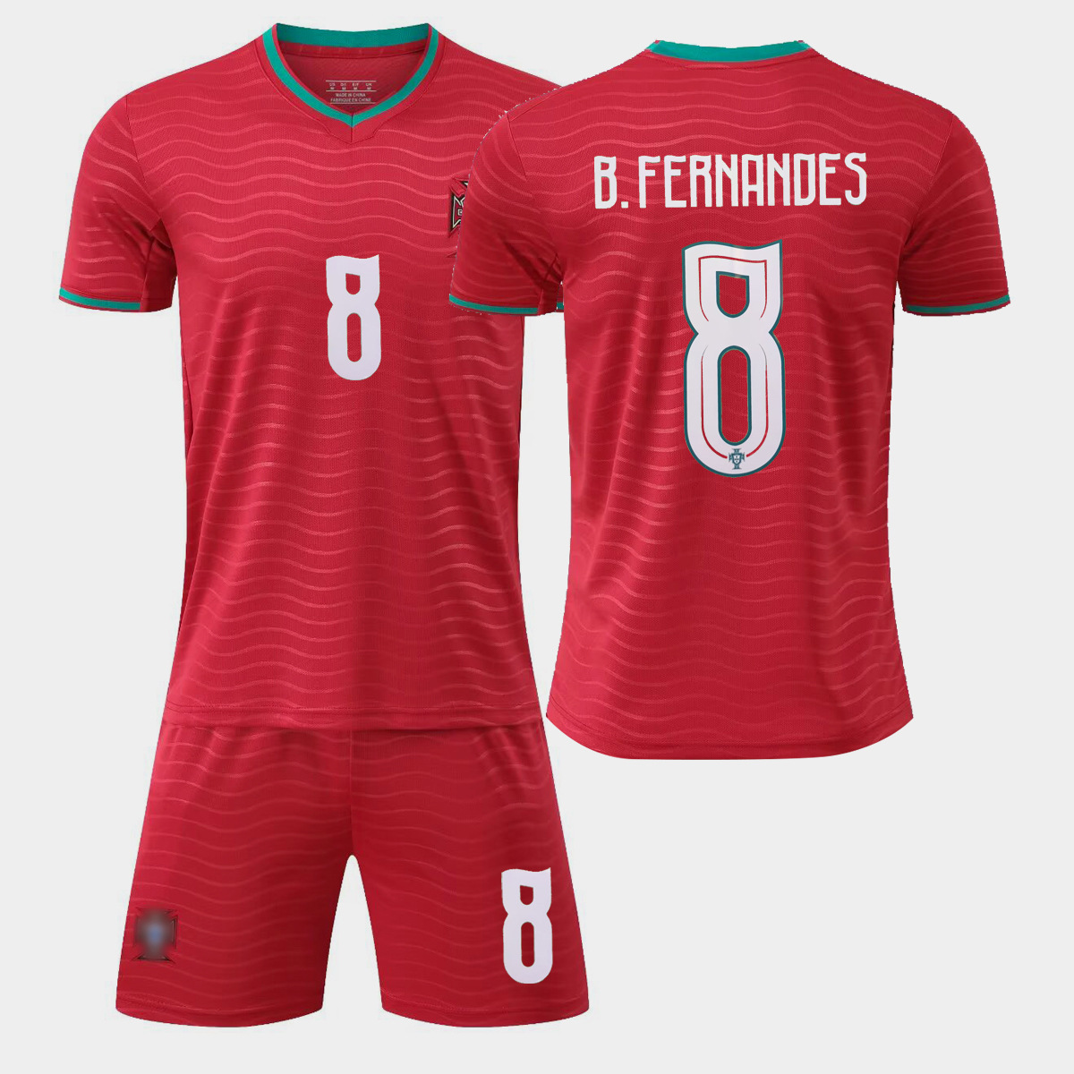 2026 Portugal Camiseta en casa y fuera Camiseta de fútbol infantil No. 7 Ronaldo 8B tarifa infantil adulto transfronterizo