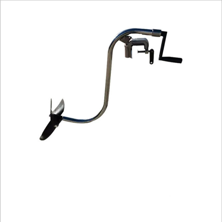 Hand-crank motor brand new size and size paddle rubber boat manual thruster marine bracket motorboat propeller