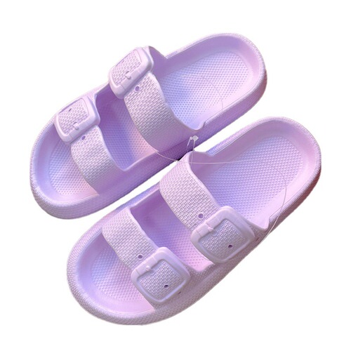 New Home Furniture Shower Indoor Non-slip Lightweight Fashion Couple Style Solid Color One-piece Slippers for Men and Women