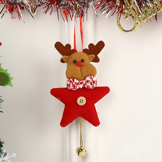 2024 Navidad transfronteriza colgante de Navidad colgante de árbol de Navidad decoración colgante de campana de Santa Claus decoración