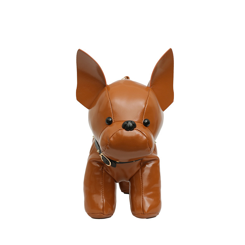 越境新型創意個性法闘小犬公仔ショルダーバッグ日常シンプルカジュアルシングルショルダーバッグ女性バッグ|undefined