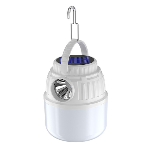Outdoor Solar Charging Bulb Floodlight Waterproof Multi-functional Camping Light Night Market Stall Light Emergency Charging Camping Light
