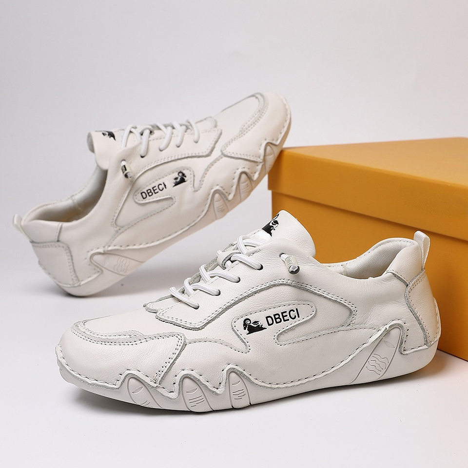 Giày thể thao unisex da thật cỡ lớn, đế bằng, phong cách ngoài trời năng động — 661-3 màu cát, 661-3 màu hồng, 661-3 màu nâu, 661-3 màu trắng