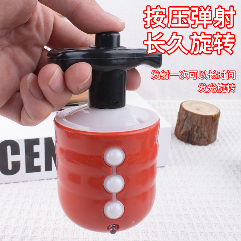 Juguetes de giroscopio de imitación de madera para niños, música eléctrica colorida, lanzadores de giroscopio flash, puestos luminosos, juguetes al por mayor