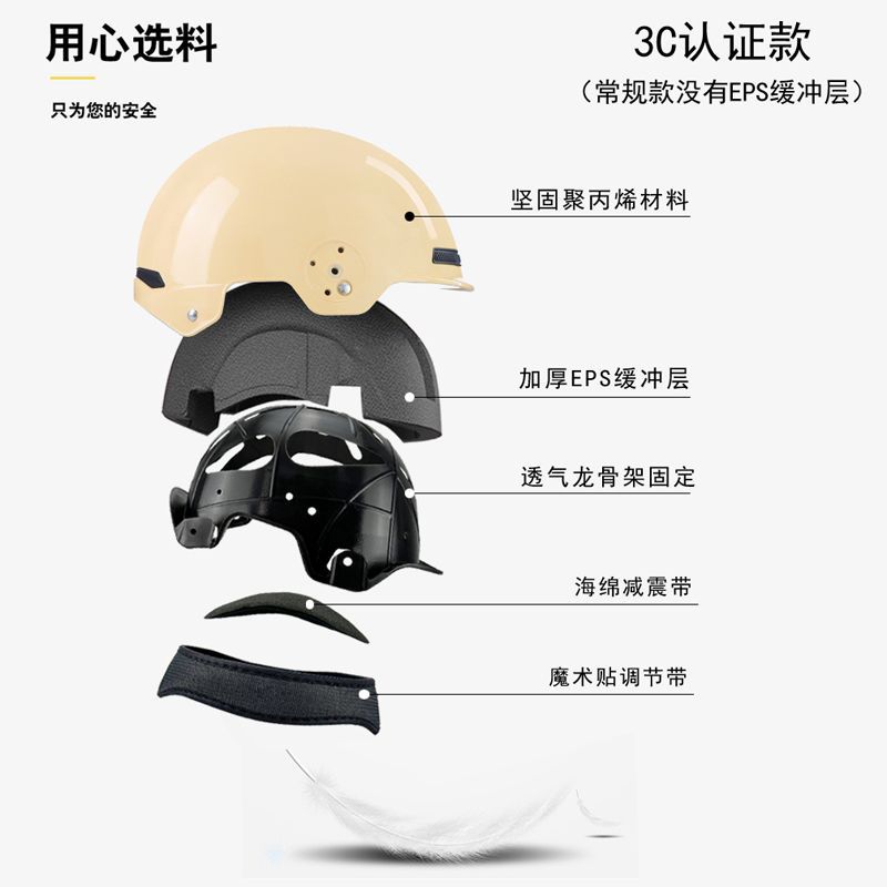 Chengye Electric Vehicle Helmet 3C Certified National Standard Ice Cream Sunscreen Half Helmet Unisex Four Seasons