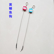 黄鳝钩有倒刺可旋转硬钩不锈钢鳝鱼钩直嘴歪嘴钓鱼钩经典款钓鳝鱼