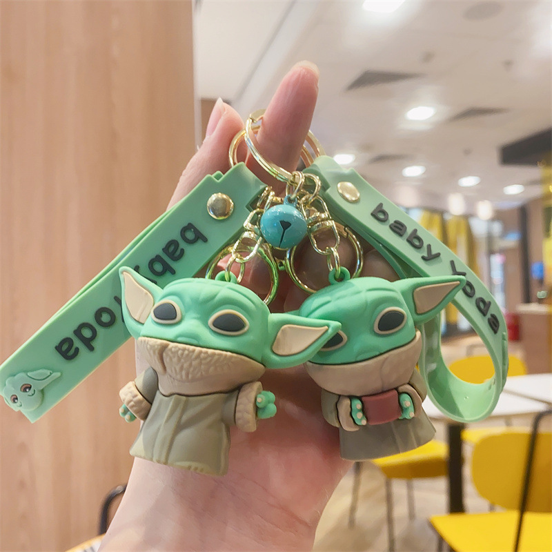 Personalized Yoda Baby Star Wars Keychain School Bag Pendant Male Female Car Keychain Small Gift Wholesale