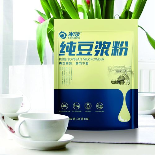 Bingquan 360g pure soy milk powder bagged independent small package nutritious breakfast drink without added sucrose soybean powder wholesale