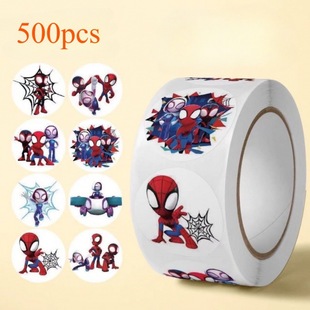 Cartoon Spider-Man Stickers Marvel Heroes Boys Superman Avengers Captain America Iron Man Stickers