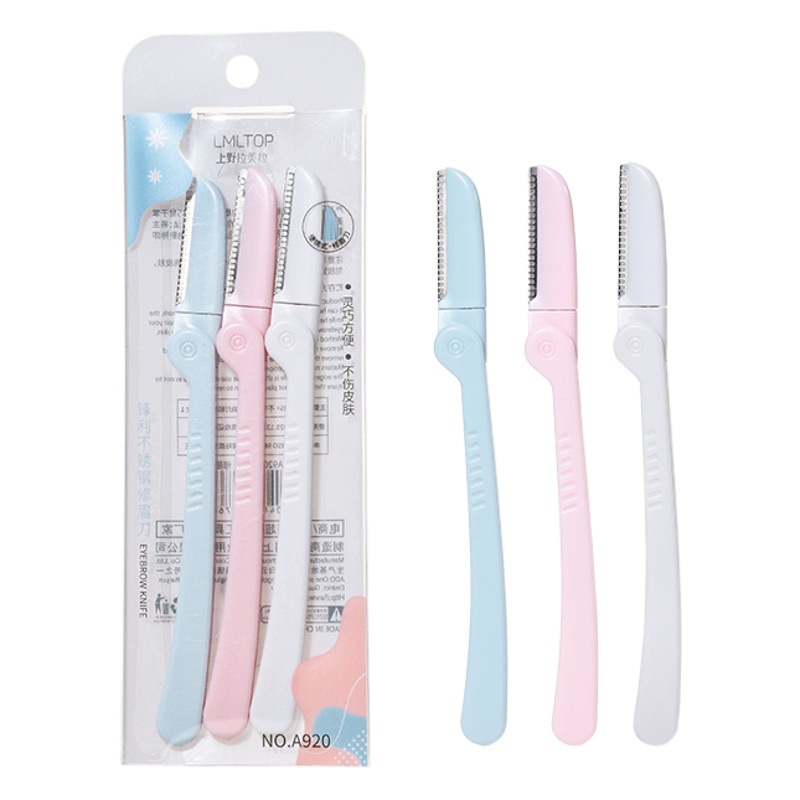LMLTOP three-piece folding eyebrow trimmer women's portable eyebrow scraper eyebrow trimmer A920