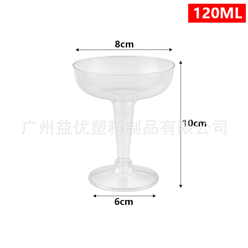 Copa de Champaña Desechable de Plástico Transparente Desmontable para Fiestas image 34