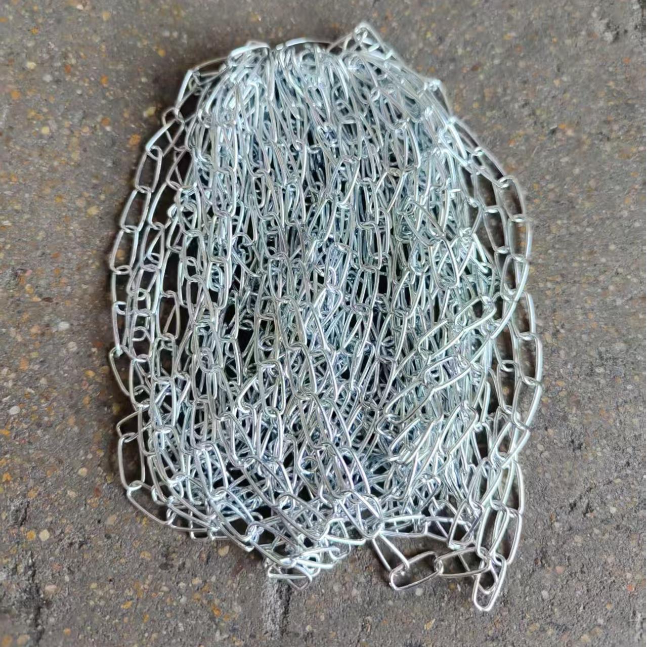 Cadena de hierro colgante, cadena de lámparas galvanizadas, cadena de lámparas fluorescentes, cadena de decoración, letrero publicitario, luz de emergencia, cadena de mascotas, lámparas de venta caliente