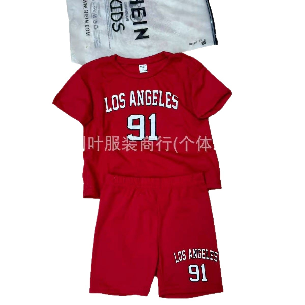 Conjunto Infantil con Dibujos Animados Set de 2 Piezas de Algodón para Verano