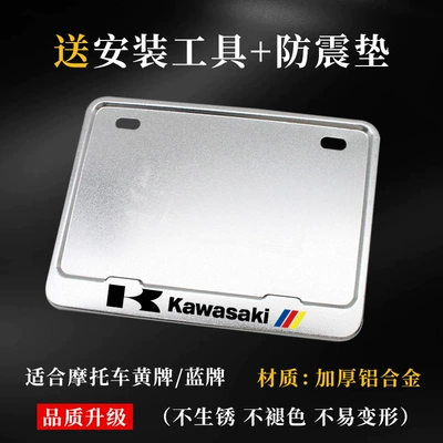 Frame with Carbon Fiber Texture, Nömrə qabı - kawasaki-silver-edition