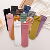 袜子女中筒春秋季男女士透气棉袜日系堆堆袜吸汗防摩擦纯色中筒袜