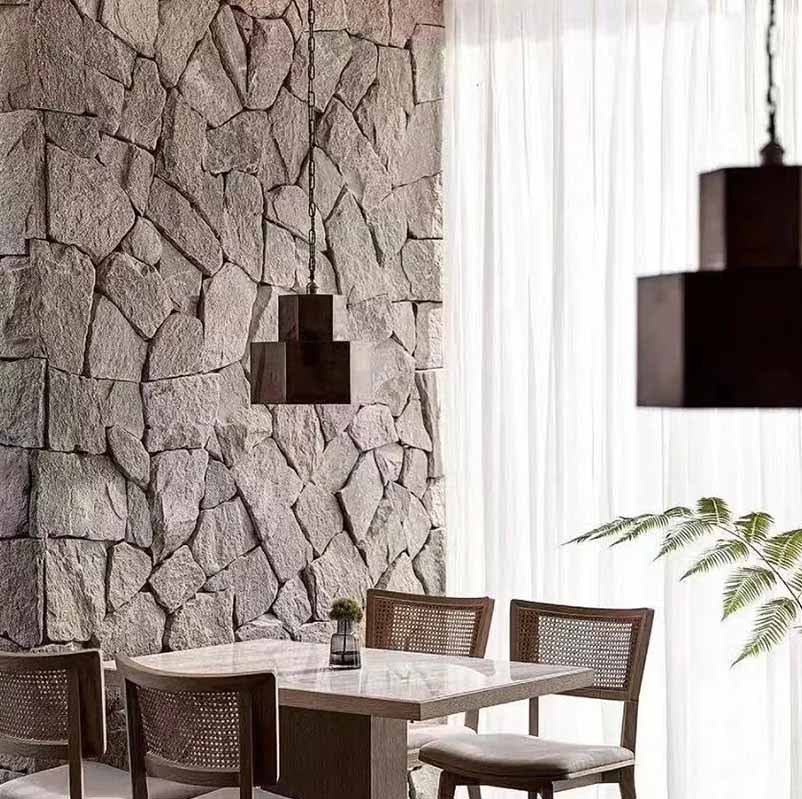 fpc piedra de tortuga imitación ladrillo cultural maya mural piedra patio al aire libre pared de fondo pu decoración de guijarros