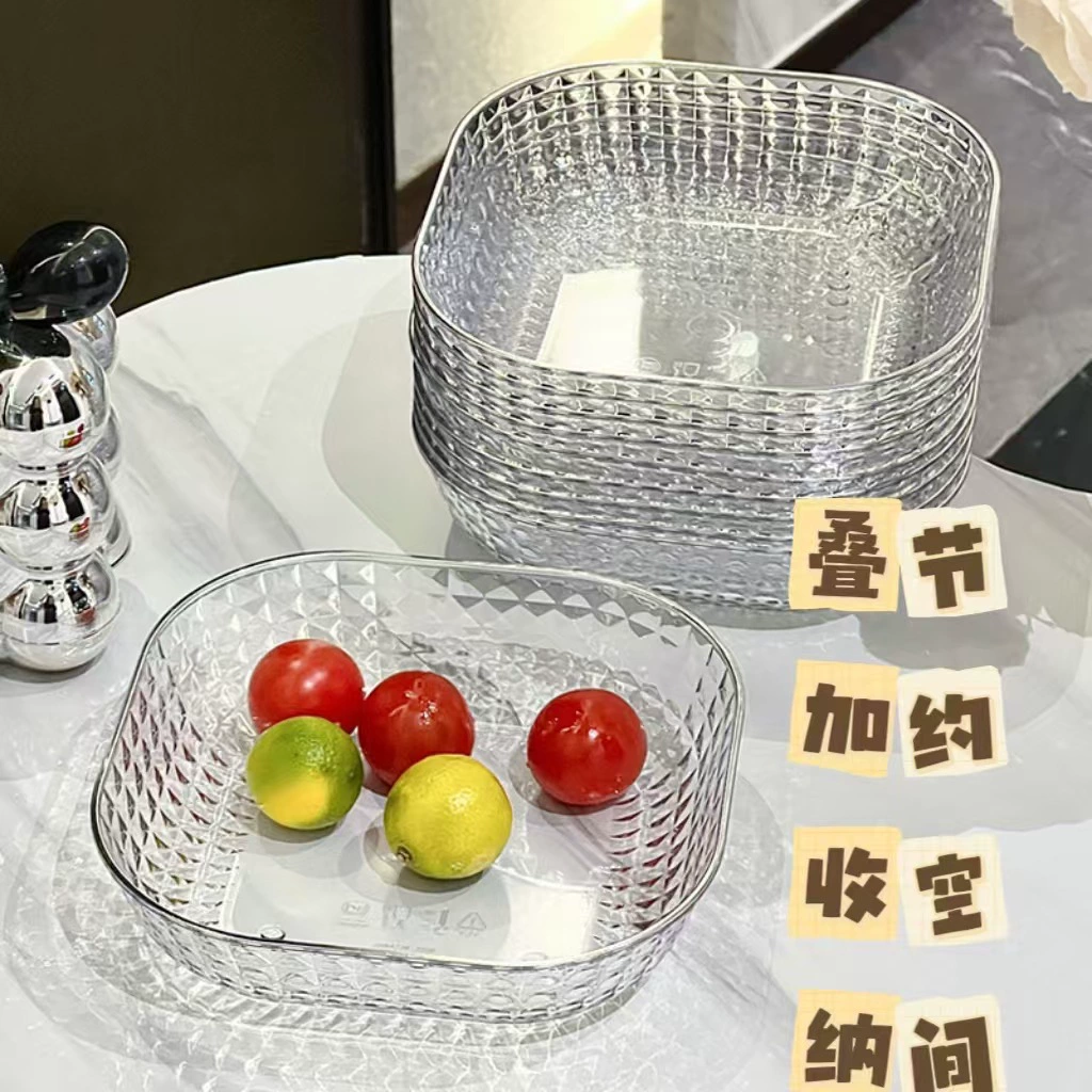 Легкая рвота костяной посудой Маленькая тарелка для домашнего стола Прозрачная высококачественная тарелка для закусок