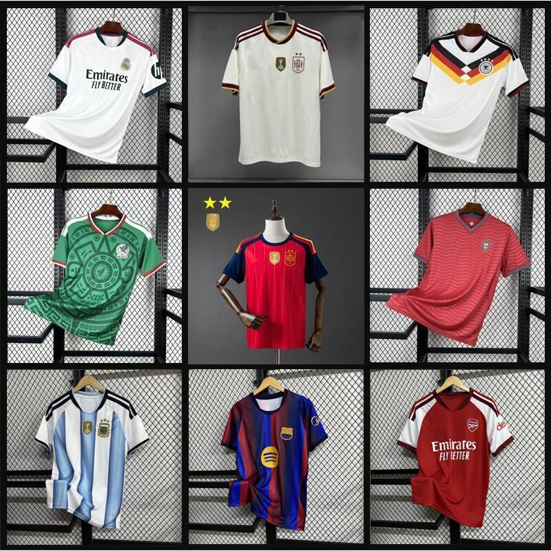 2627 Barcelona Real Madrid Jerseys Argentina Portugal France Brazil England Germany World Cup Football Uniforms