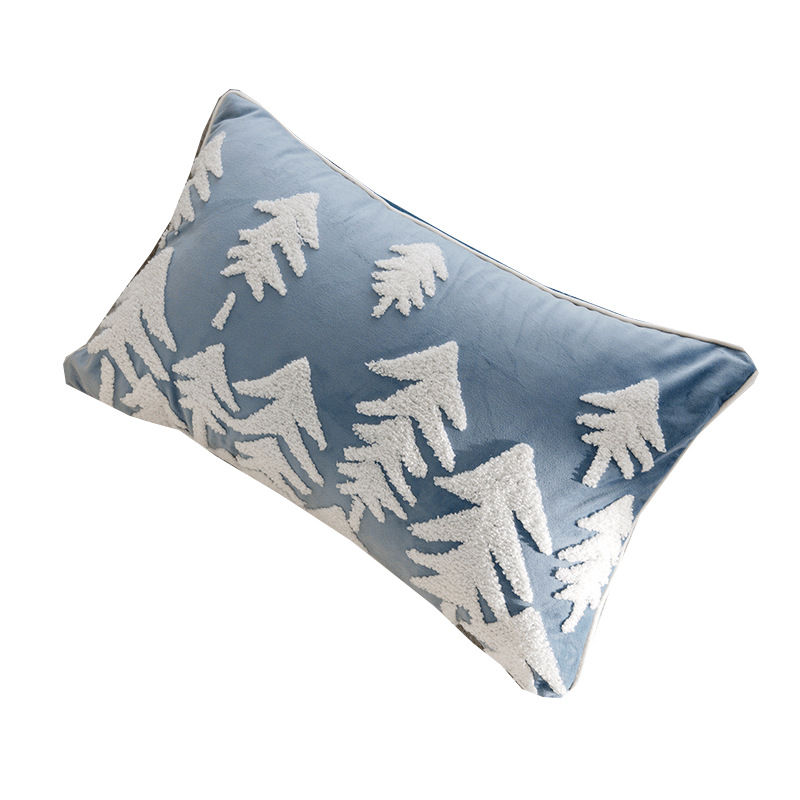 Medieval simple dibujos animados para niños almohada azul crema almohada sofá ventana flotante almohada funda cama almohada núcleo